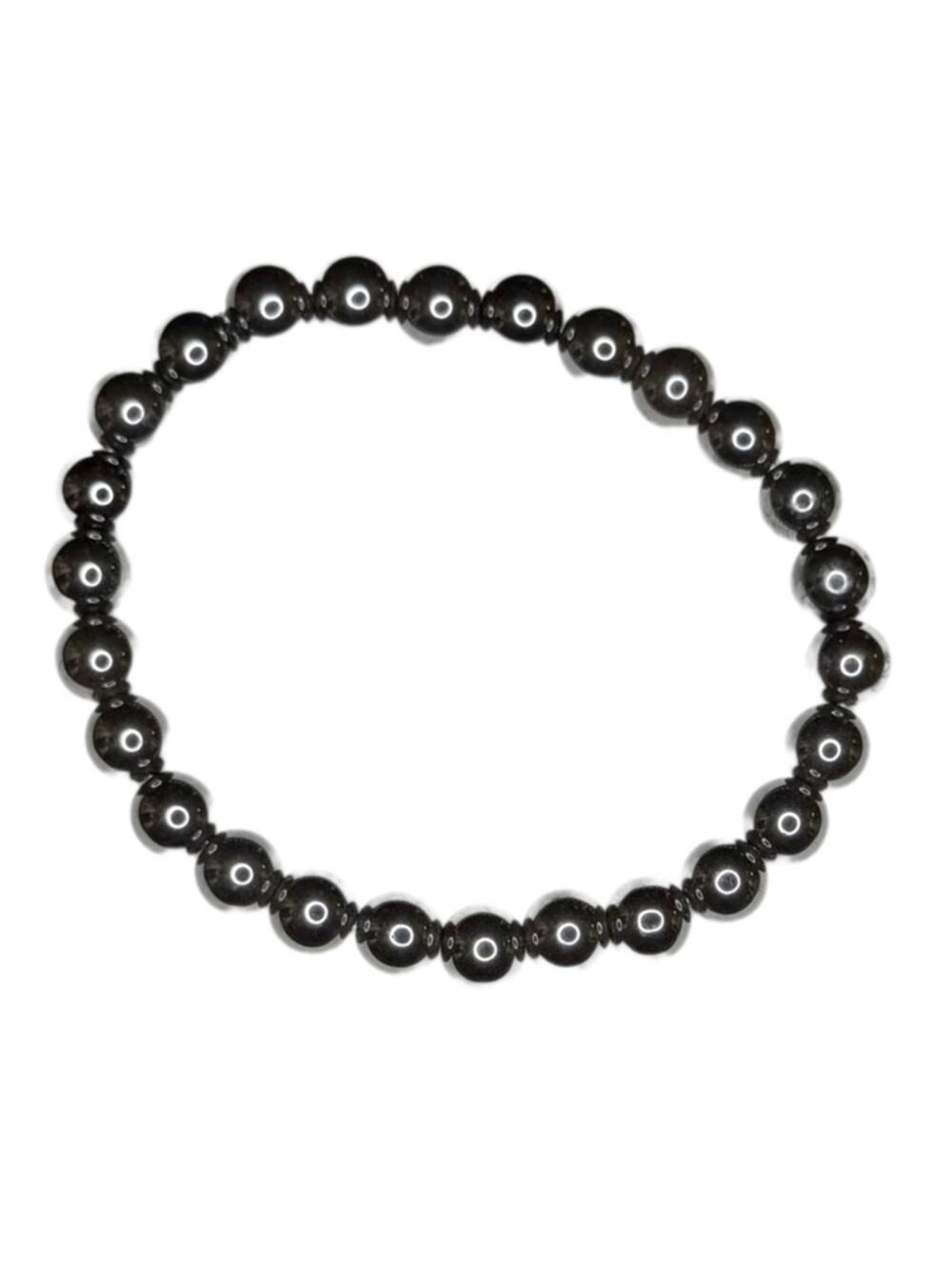 Hematite bracelet stretchy handmade